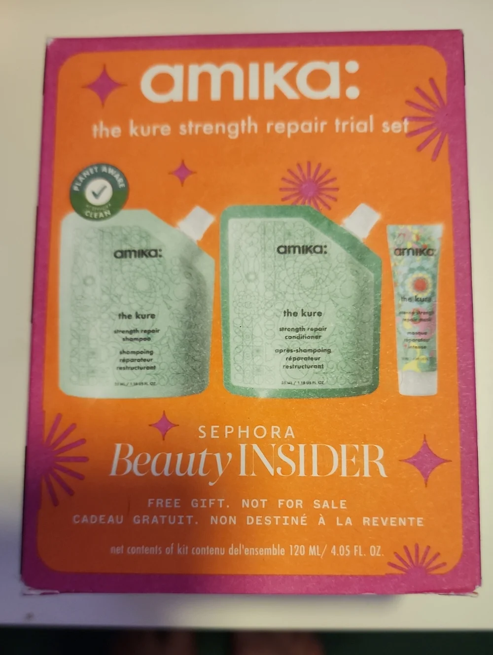 Amika The Kure Strength Repair Trial Set, NIB